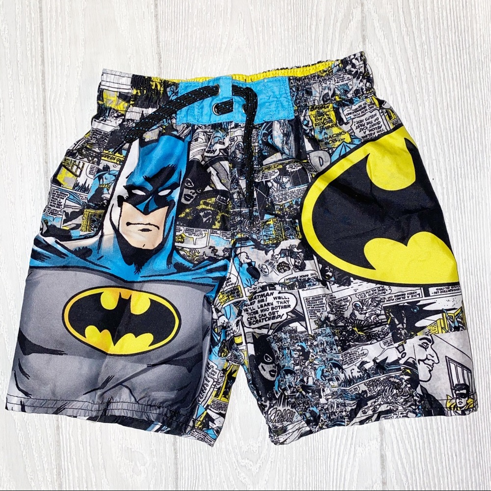DC Comics Batman Swim Trunks Boys Size XS